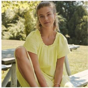 MAEVE X ANTHROPOLOGIE Lime Chartreuse Selah Ruffled Midi Dress
